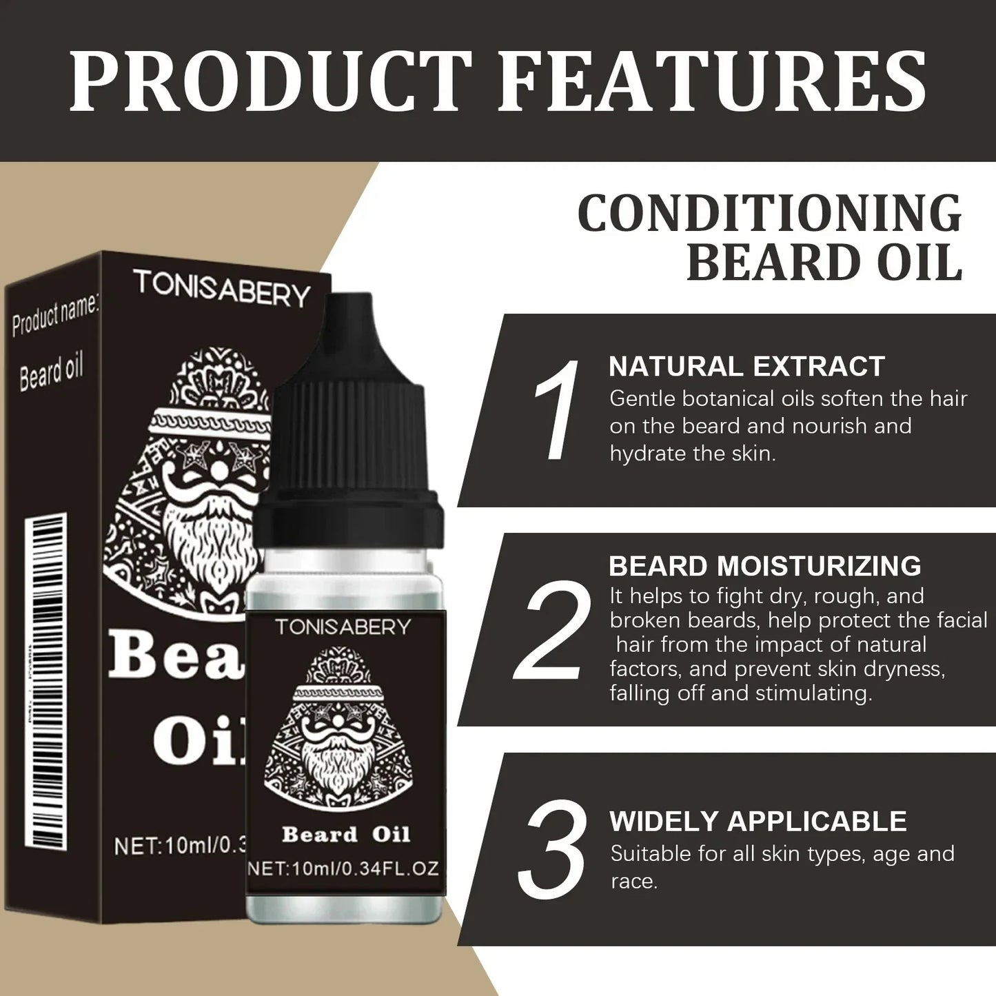 Beard Growth Serum Oil for Men – Thicker & Fuller Beard