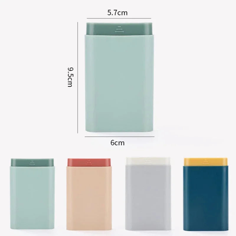 7-Day Portable Pill Organizer – 6 Grid Travel Vitamin Case