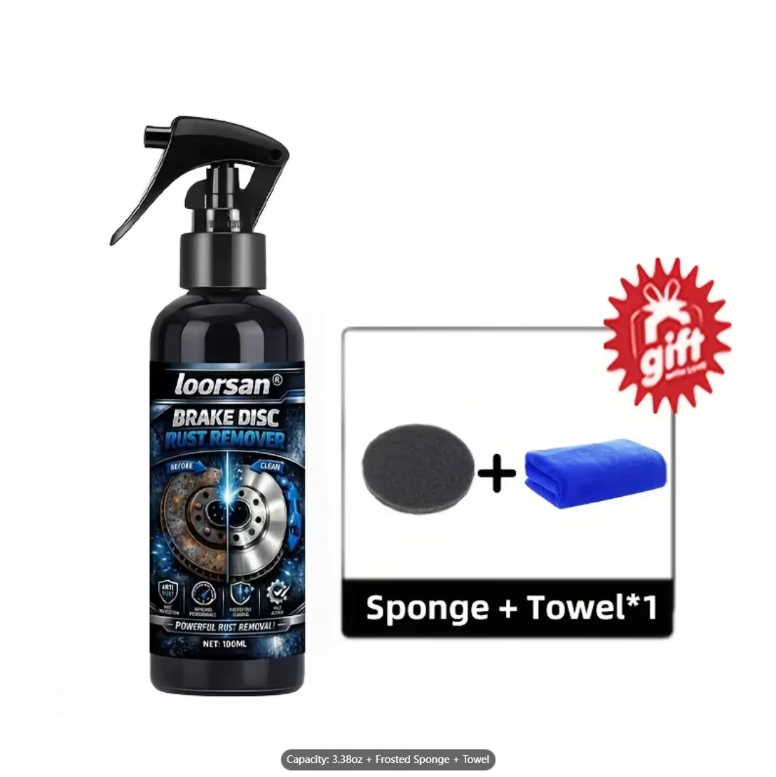 Car Brake Disc Rust Remover Spray 100ml – Wheel Hub Cleaner