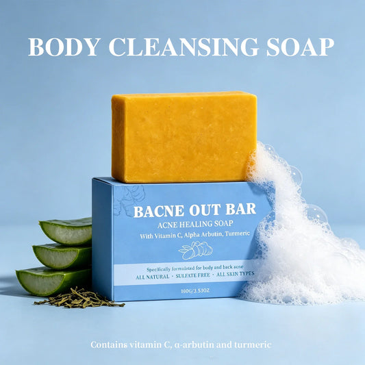 Turmeric Exfoliating Body Soap – Brighten, Cleanse & Hydrate Exfoliating Soap Bar Oasis Select