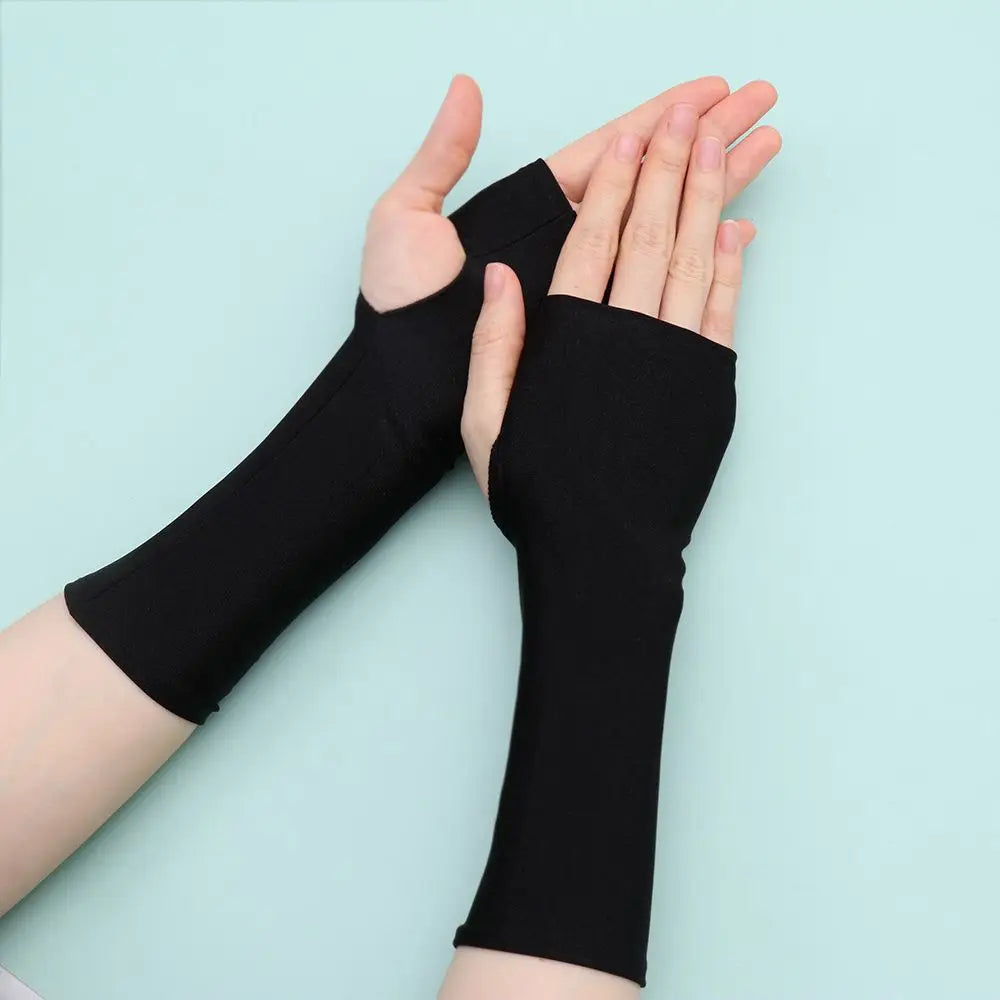 Summer Fingerless Cycling Gloves – UV Sun Protection Sleeves