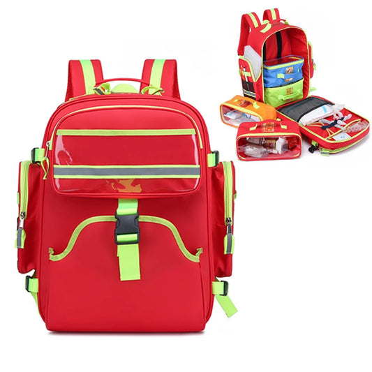 First Aid Kits Empty Emergency Backpacks First Responder Medical Supplies Trauma Bag for Disaster Relief Field Trips Camping Peaceful Pleasures Health and Wellness