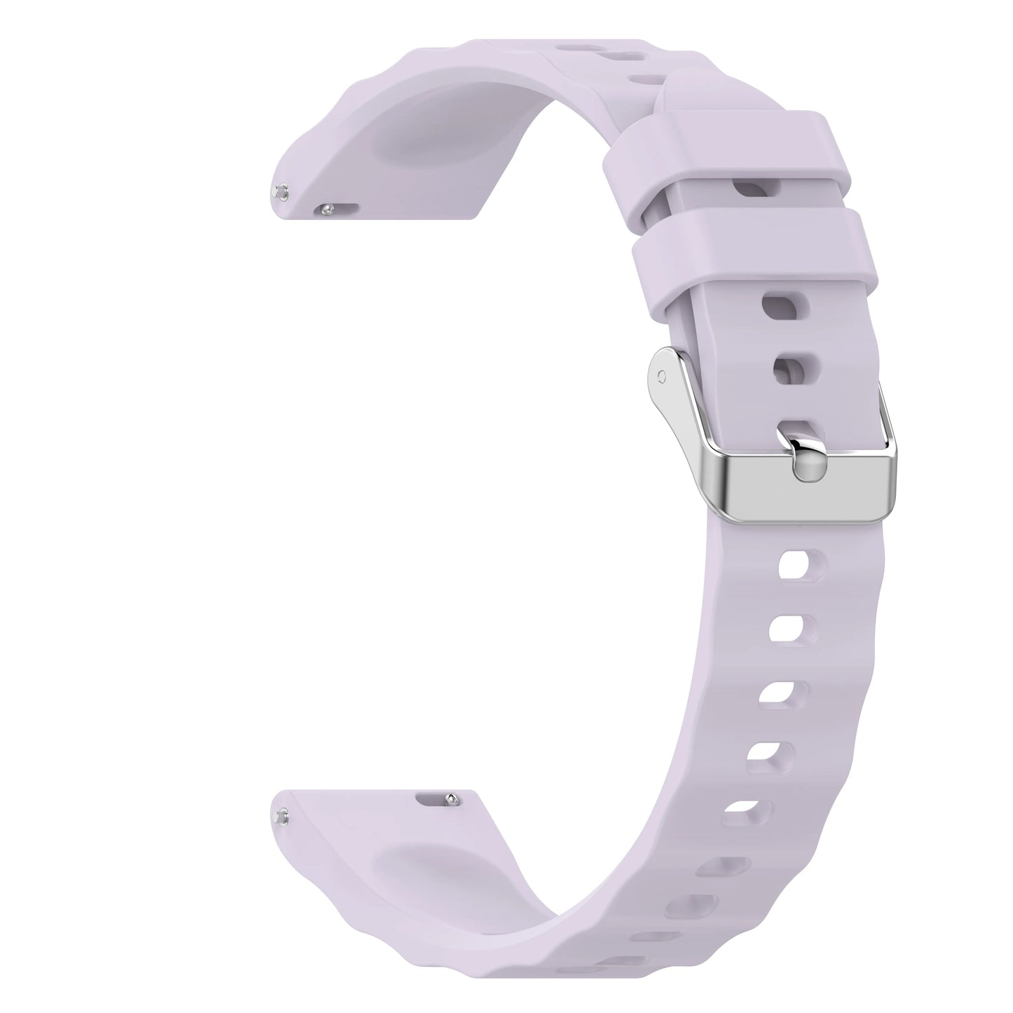 18mm Silicone Watch Band for Huawei GT4/GT5/GT6 & Garmin Peaceful Pleasures Health and Wellness Light purple 18mm