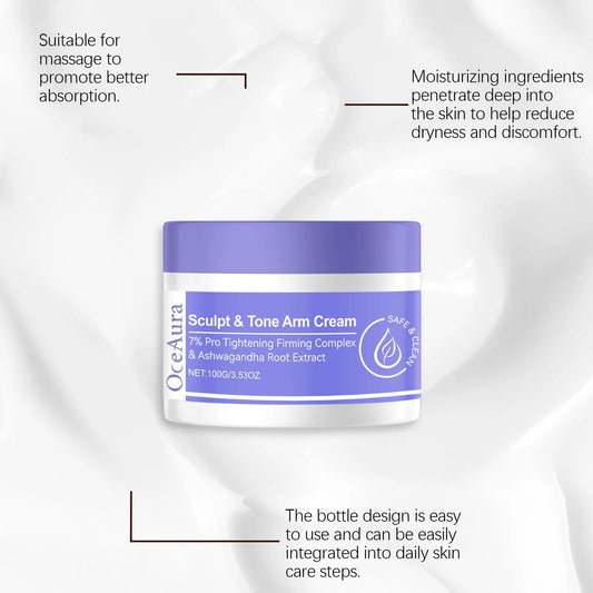 OceAura Arm Firming Cream – Tighten, Tone & Sculpt Arms