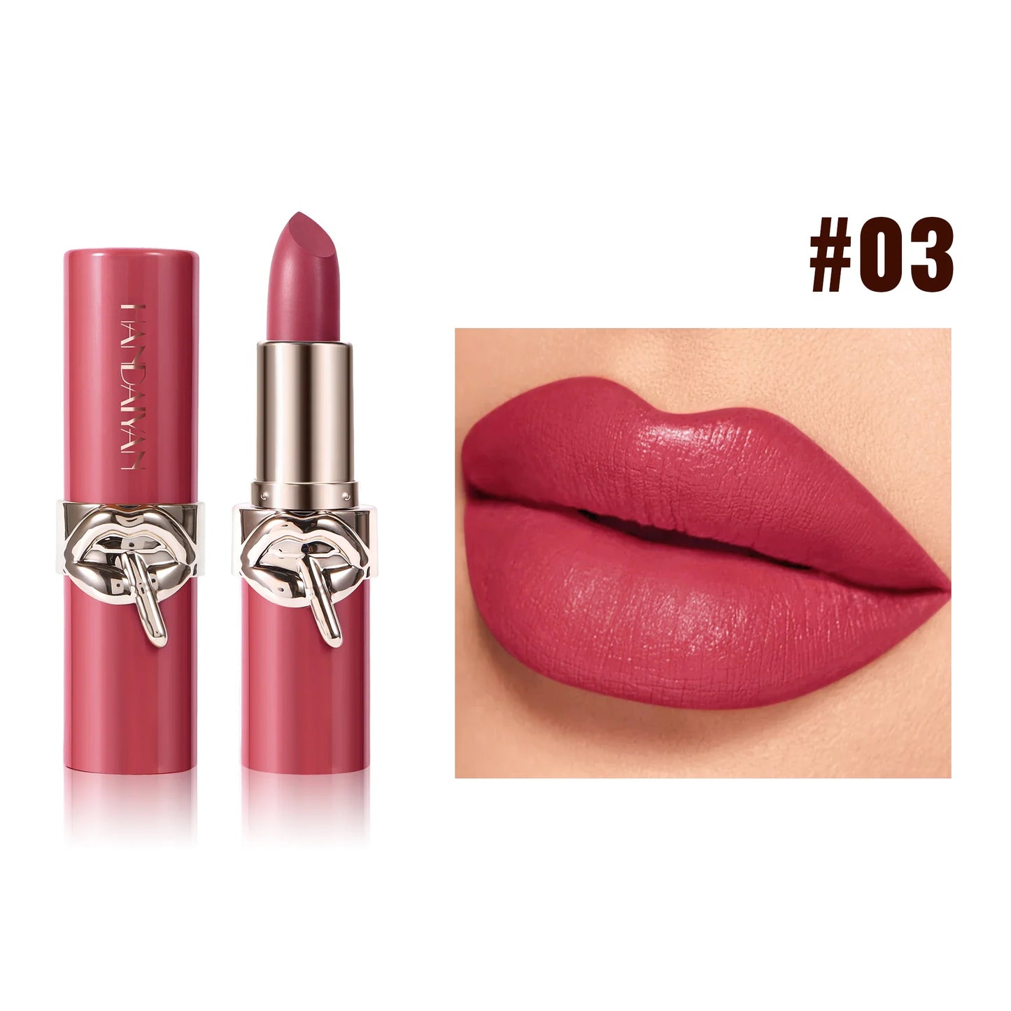HANDAIYAN Velvet Matte Lipstick | Moisturizing, Waterproof, 6 Shades