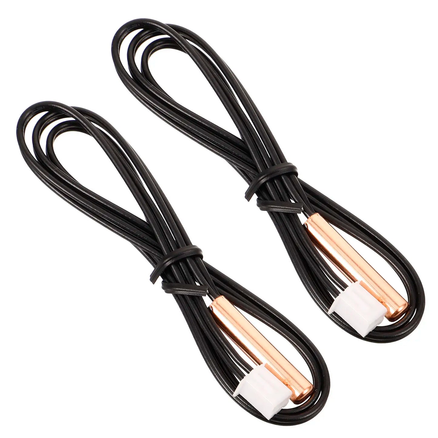 2pcs Air Conditioner Temperature Sensor 10K Copper Head Thermistor Probe 39Cm Replacement For Ac Thermostat Repairing Supply Peaceful Pleasures Health and Wellness