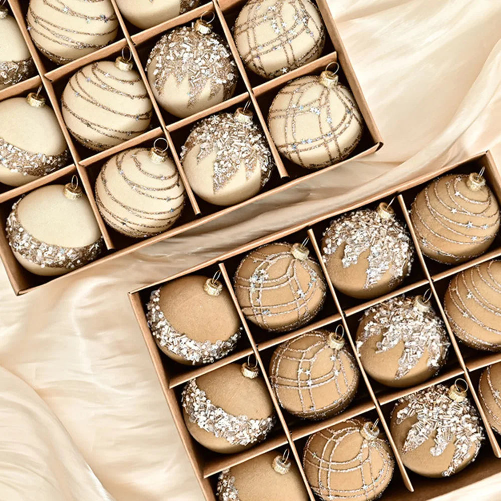 Christmas Ball Ornaments Set of 12 – Tree & Wreath Decor