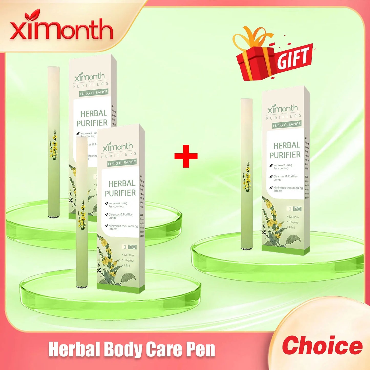 Herbal Aromatherapy Inhaler Pen | Refreshing Essential Oil Stick