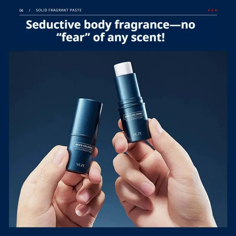 Men's Solid Perfume Balm Light Fresh Fragrance Portable Stick Travel Size For Travel&Outdoor Peaceful Pleasures Health and Wellness