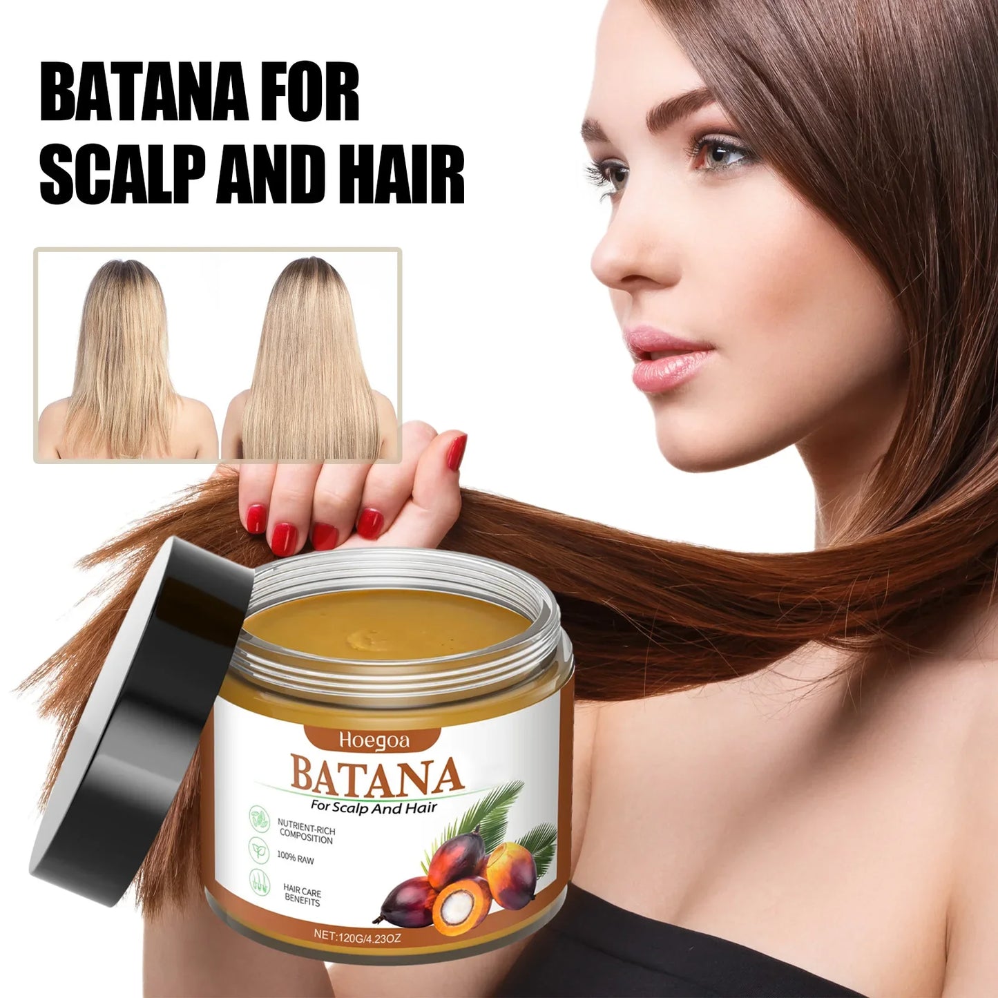 Batana Hair Oil – Nourishing Scalp & Dry Ends Treatment