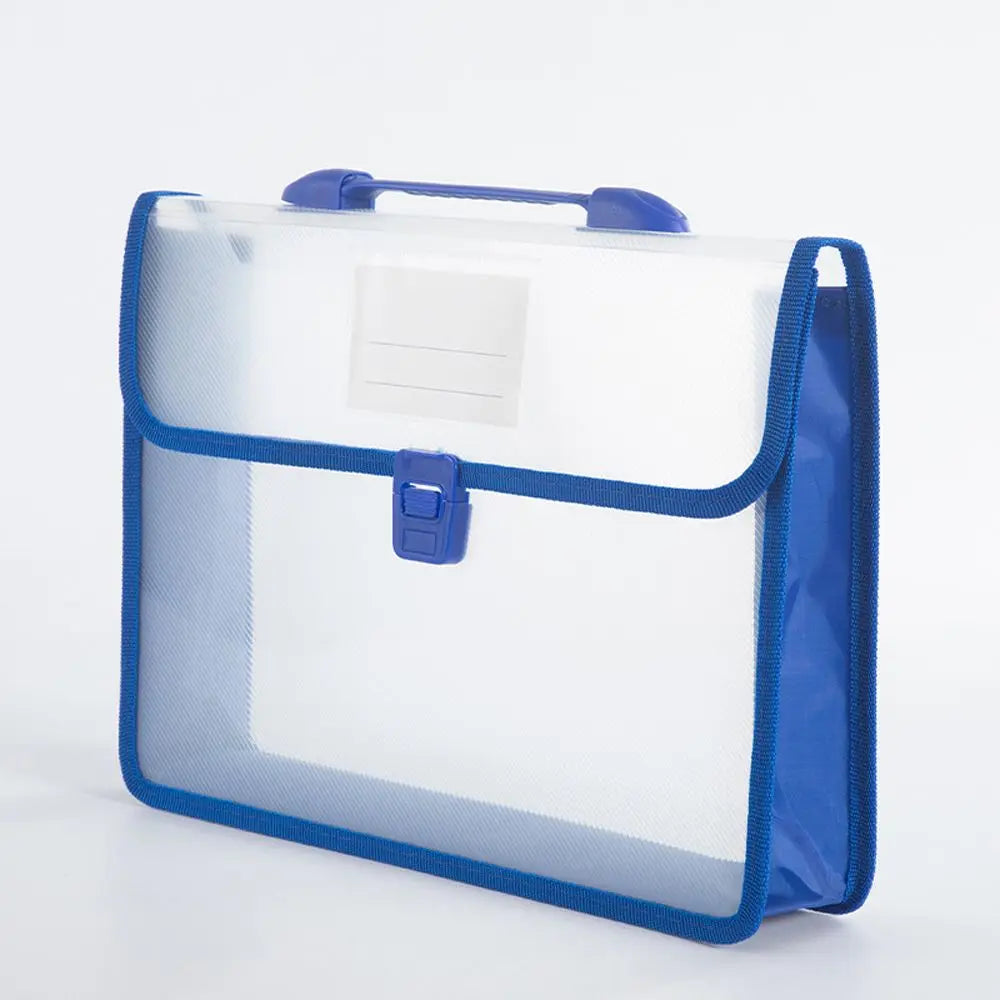 Folders Accordion File Pouch School Home Organization Office Supplies Document Bag File Wallet File Folder File Storage Bag Peaceful Pleasures Health and Wellness blue