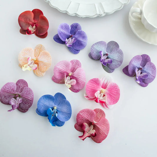 Artificial Thai Butterfly Orchid Flowers – DIY Wedding Decor Artificial Flower Heads Peaceful Pleasures Health and Wellness color 11 50 pcs