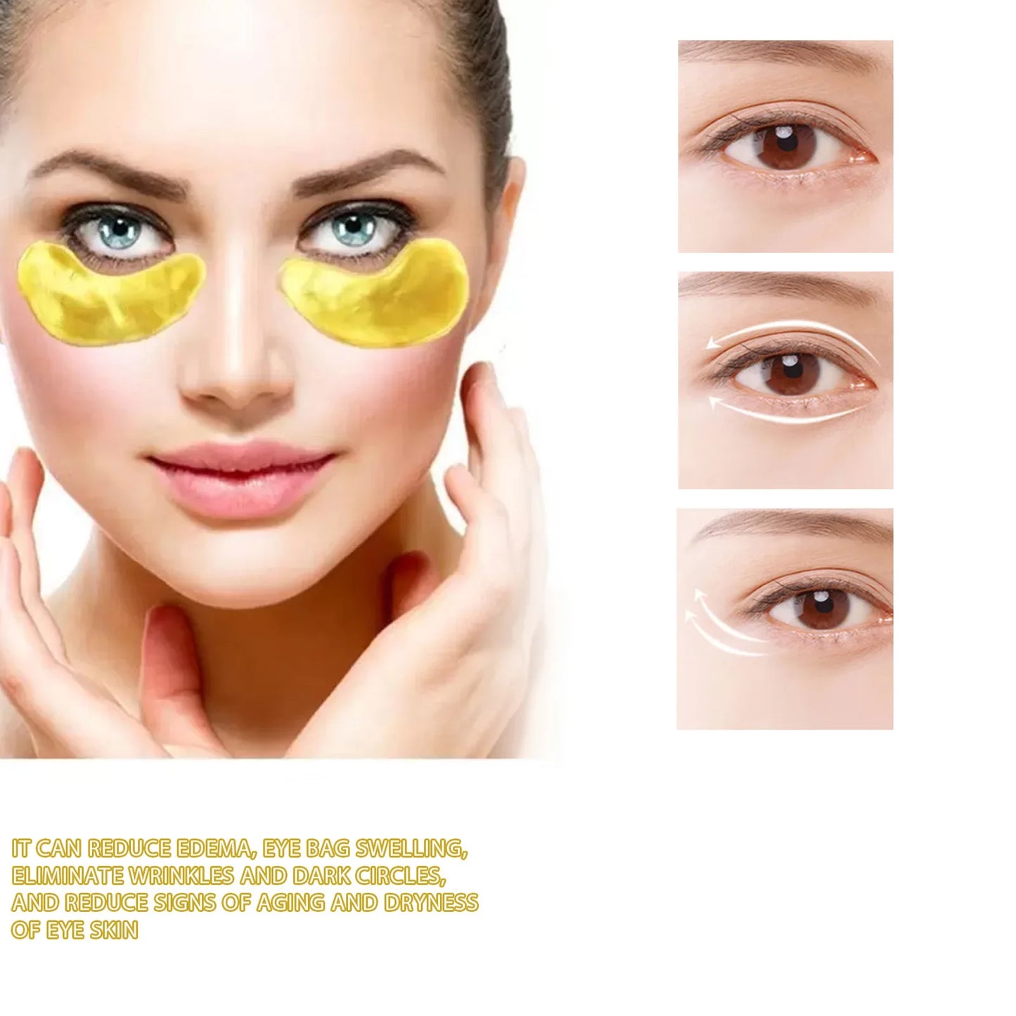 24K Gold Under Eye Mask – Dark Circles & Anti-Aging Patches