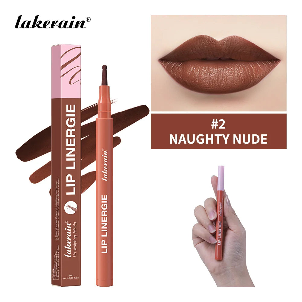 2-in-1 Dual-Tip Lip Contour Stain Pen | Smudge-Proof & Moisturizing