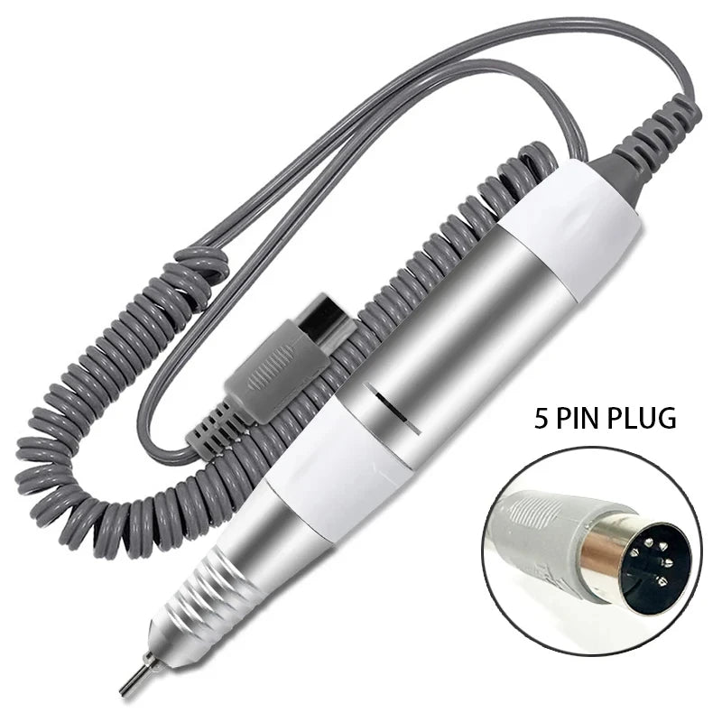 Replacement Pen Handpiece for Nail Drill, 35000rpm 5-Pin Plug Electric Manicure Pedicure Beauty Tool Accessory Peaceful Pleasures Health and Wellness ZYD39-5Pin