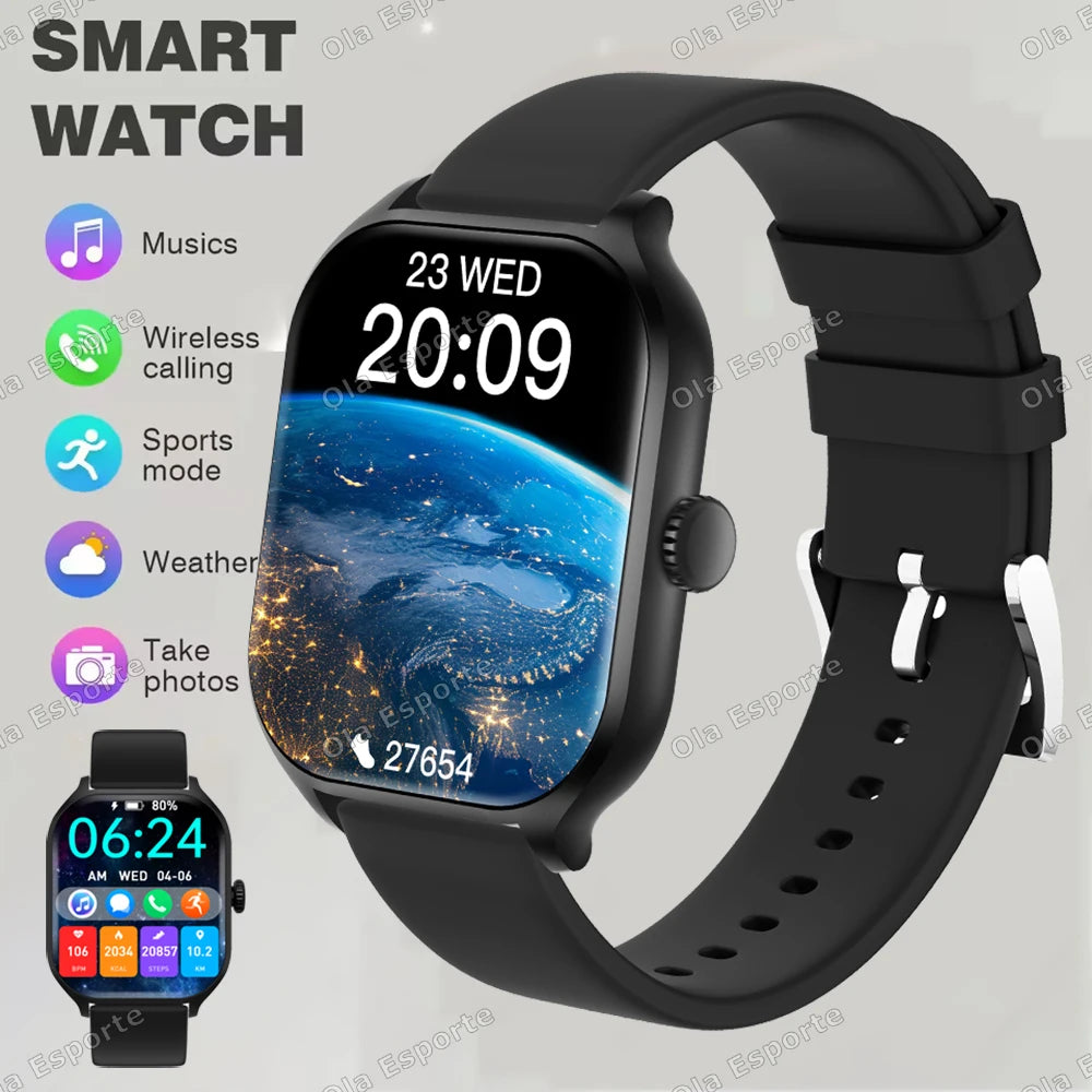 Ola Esporte HT30 Smartwatch 2.01" HD Bluetooth Call Health Tracker