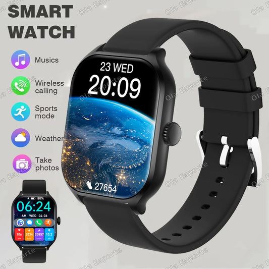 Ola Esporte HT30 Smartwatch 2.01" HD Bluetooth Fitness Tracker Smartwatch Peaceful Pleasures Health and Wellness