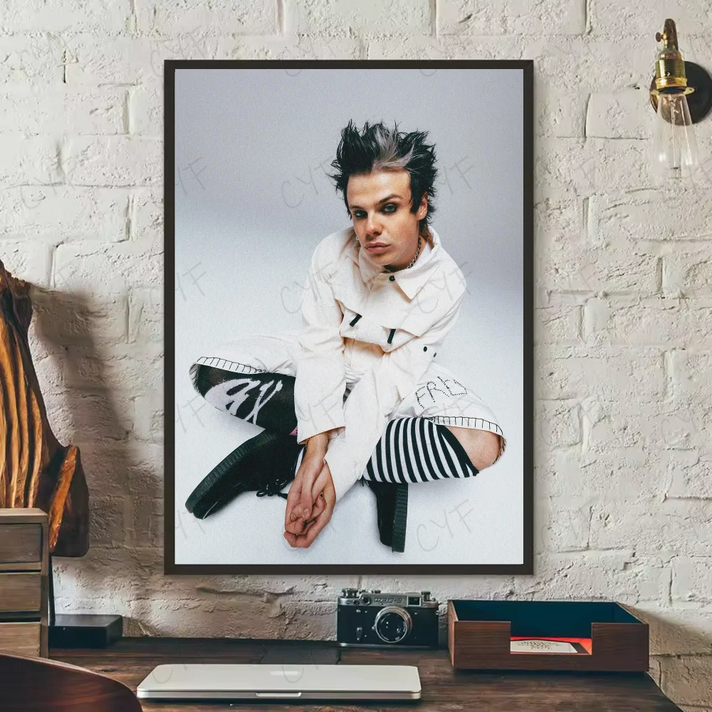 fashion Y-YUNGBLUD Singer Poster HD art sticky wall waterproof home living room bedroom bar aesthetic decoration Peaceful Pleasures Health and Wellness z6 50X70cmNoframe