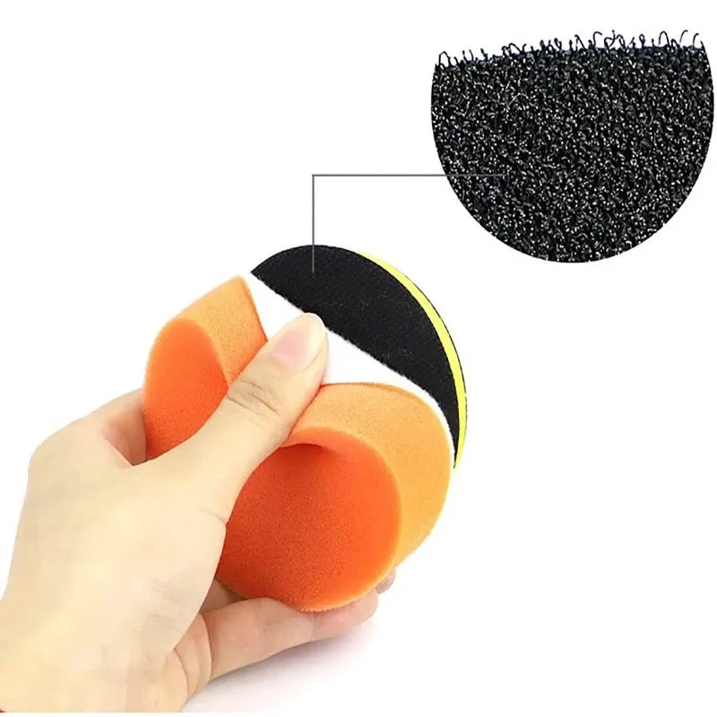 3-Inch Automotive Foam Polishing Pad with Cover, Drill Buffer Kit for Waxing, Glazing, and Polishing Peaceful Pleasures Health and Wellness