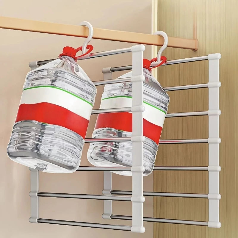 Multi-Layer Pants Hanger | Foldable Space-Saving Closet Rack Clothes Hanger Rack Peaceful Pleasures Health and Wellness