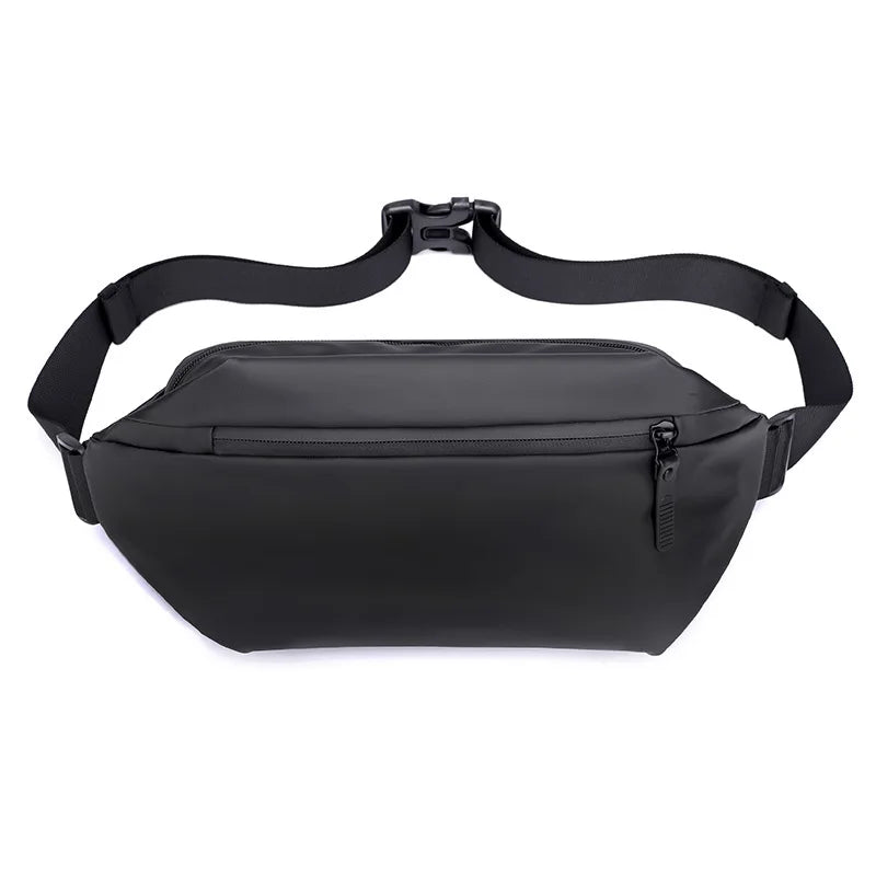 Men's Waterproof Crossbody Bag – PU Messenger Bag for Travel