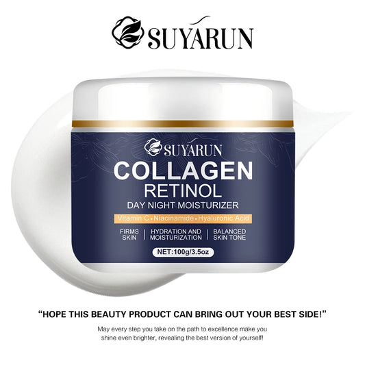 Collagen retinol moisturizer, rich in vitamin C and niacinamide, brightens fine lines and balances skin tone Peaceful Pleasures Health and Wellness