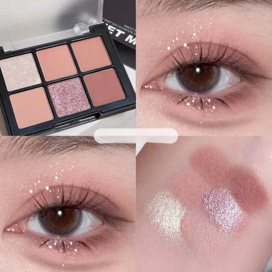 Sweet Mint 6-Color Eyeshadow Palette – Matte & Shimmer #705 Eyeshadow Palette Oasis Select