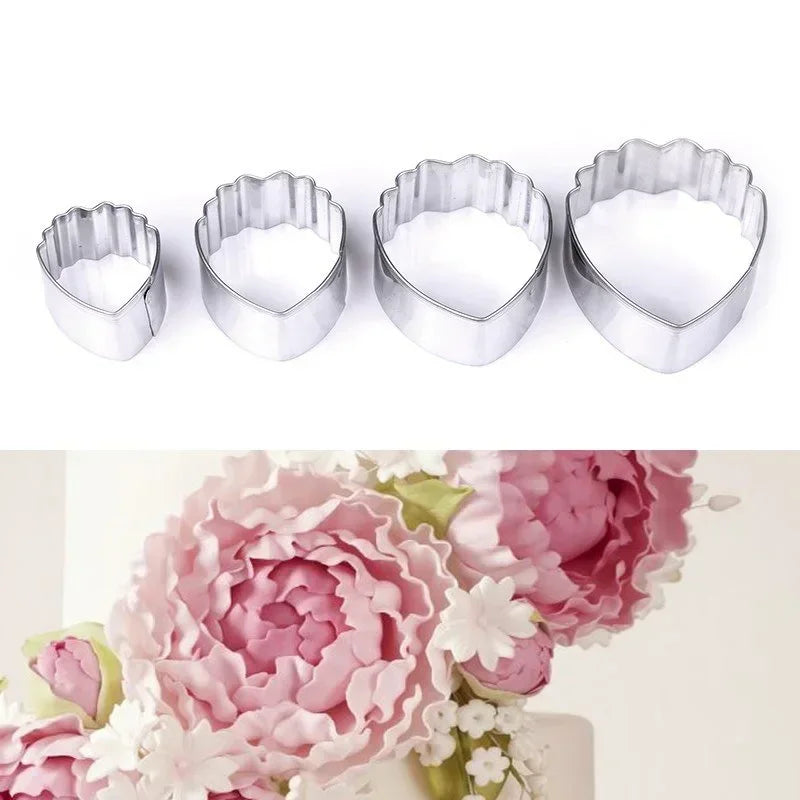 Flower Baking Tools Mould Cutter Fondant Peony Moulds Cake Decorating