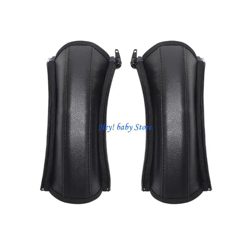 Baby Stroller Handle Cover | PU Leather Grip Protector