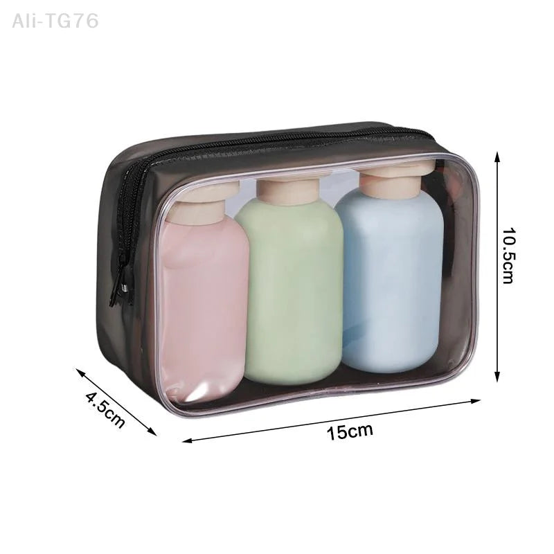 3-Pack Leakproof Refillable Travel Bottles 100ml Squeeze Tubes