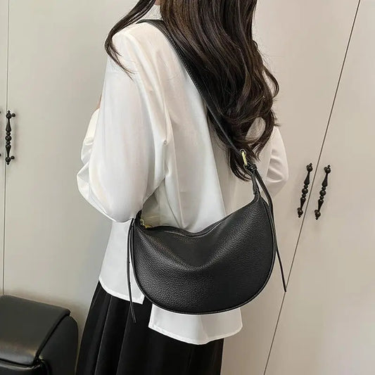 Women's Crescent Crossbody Bag | Soft PU Leather Hobo Sling Crossbody Shoulder Bag Oasis Select