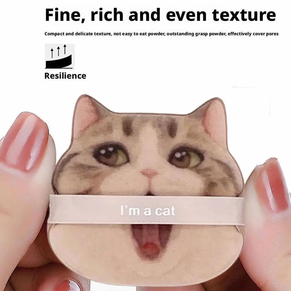 BIOAOUA Cat Air Cushion Powder Puff – Dry Wet Foundation
