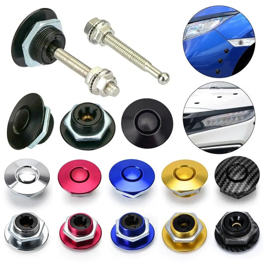 Aluminum Hood Pin Quick Release Push Button Latch Lock – Universal Hood Pin Lock Peaceful Pleasures Health and Wellness