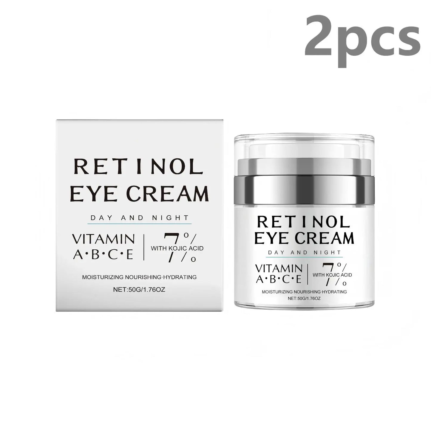 Retinol Eye Cream for Dark Circles Treatment and Aging Care Peaceful Pleasures Health and Wellness 2pcs