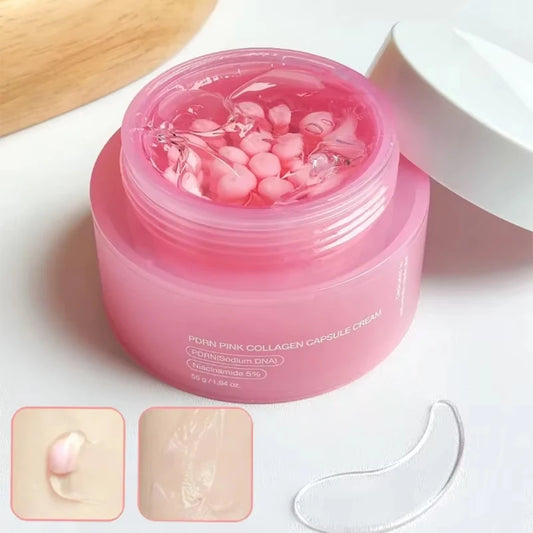 Korean PDRN Pink Collagen Capsule Cream with Niacinamide | K-Beauty Collagen Face Cream Peaceful Pleasures Health and Wellness Default Title