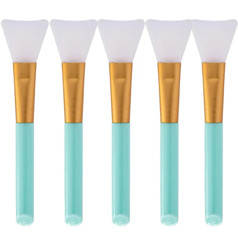 Silicone Facial Mask Brush Set – Soft, All Skin Types 1–5 Pack