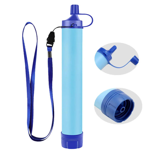 Personal Straw Water Filter, Emergency Preparedness Portable Water Filtration for Hiking Camping Fishing Hunting Outdoor Peaceful Pleasures Health and Wellness