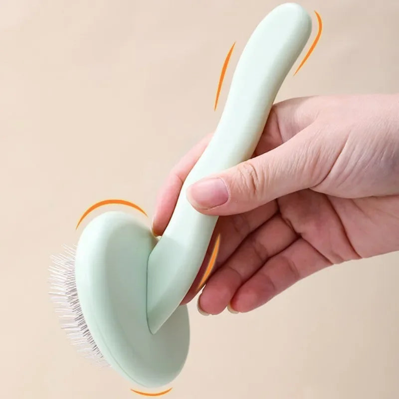 Stainless Steel Dog Grooming Comb | Detangling & Massage Brush