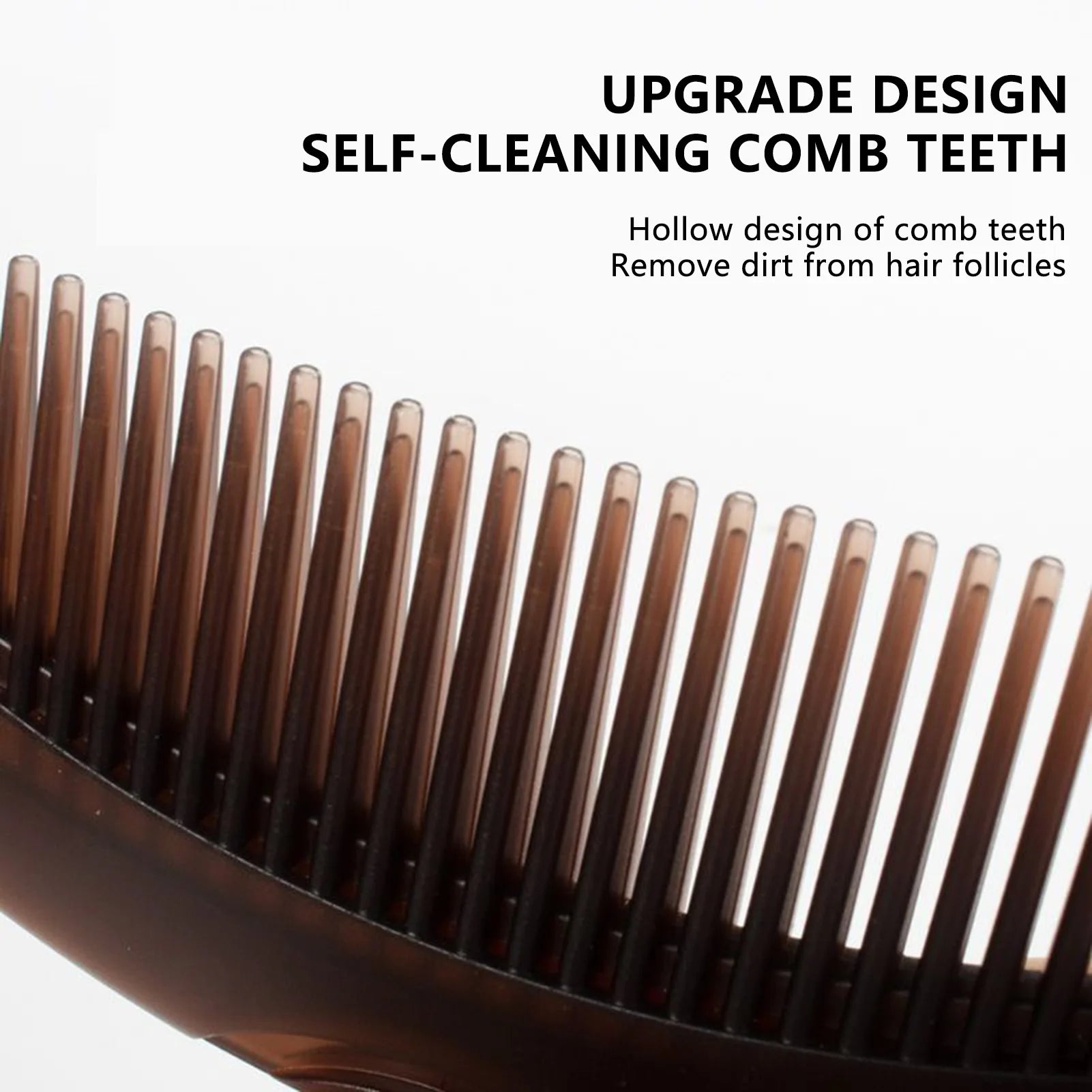 Dandruff Removal Scalp Hair Combs Hair Dressing Comb Self-Cleaning Anti-Static Massage brushes Hair Care Styling tools Peaceful Pleasures Health and Wellness