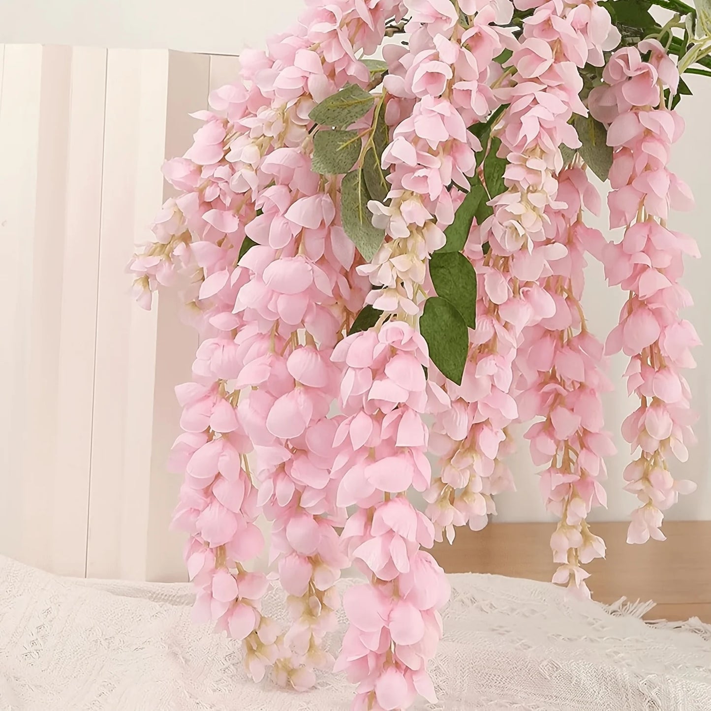 120cm Artificial Wisteria Garland Silk Hanging Vine Wedding