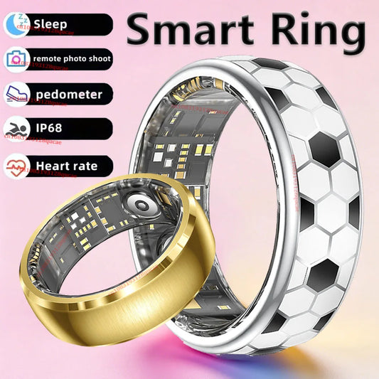 2026 Smart Ring Men Women with Charging Case,Call Reminder,Heart Rate Blood Oxygen Monitor,5ATM Waterproof For Android IOS Gifts Peaceful Pleasures Health and Wellness