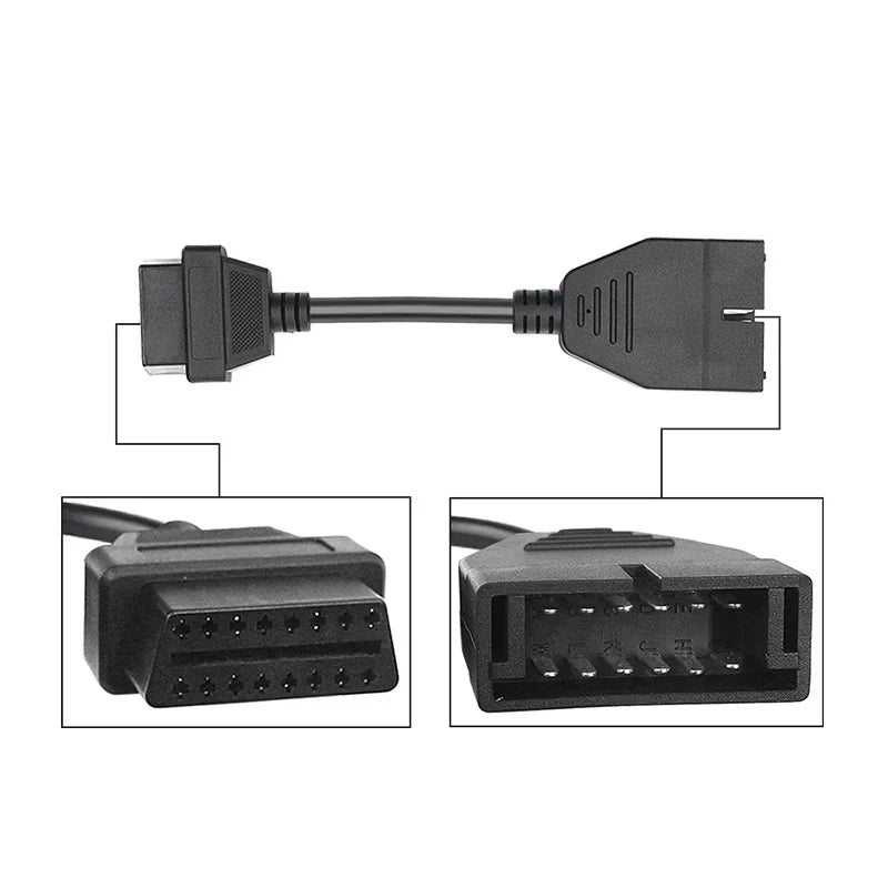 Toyota 22-Pin to OBD2 16-Pin Diagnostic Adapter Cable