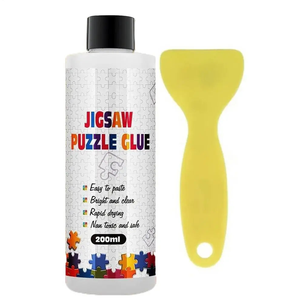 200ml DiamondPainting Sealer Art Glue Continuous Hold Gloss Effect Puzzle Puzzle Highlight Glue Artwork Maintenance Quick Drying Peaceful Pleasures Health and Wellness A
