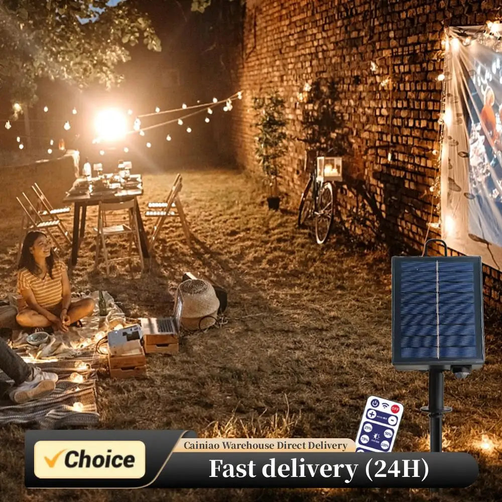 Solar String Light Control Box Kit 1200mAh Lithium Battery Panel for 3.7V 24V LED String Lamp DC Charging With Remote Control Peaceful Pleasures Health and Wellness Default Title