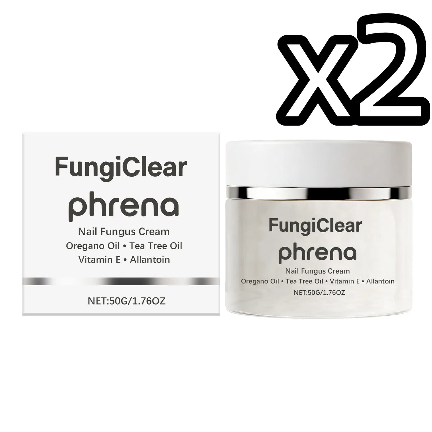 Plant Extract Nail Care Cream Deep Penetrate Nourish Nails Repair Damaged Surface Reduce Cracks Daily Care Nails Fungus Creams Peaceful Pleasures Health and Wellness 50g Boxed x 2