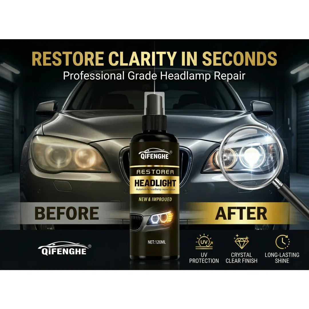 Car Headlight Restore Spray – Ceramic Coating & Cleaner 4.06oz