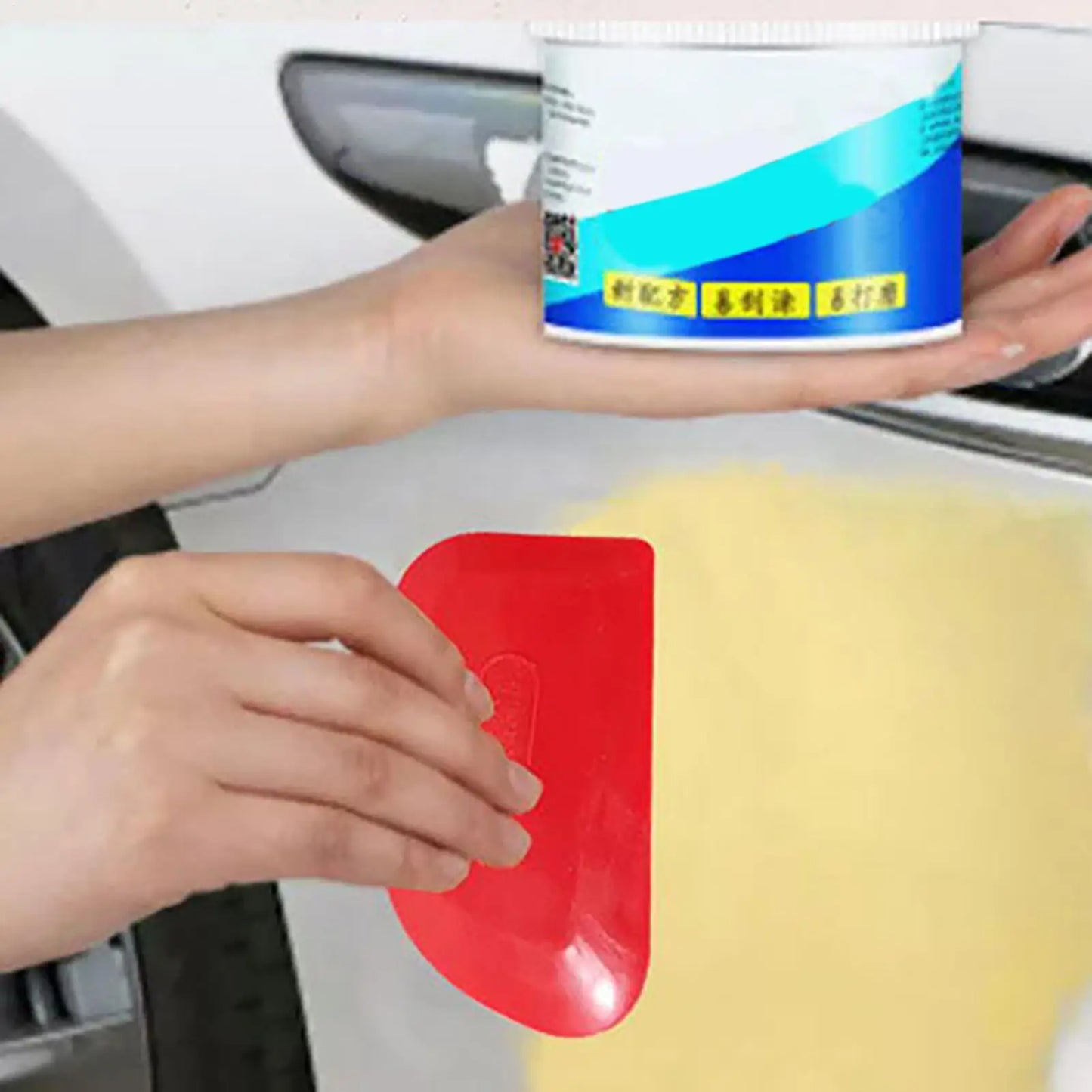 Oval PP Auto Body Filler Spreader & Putty Scraper Tool Body Filler Spreader Peaceful Pleasures Health and Wellness
