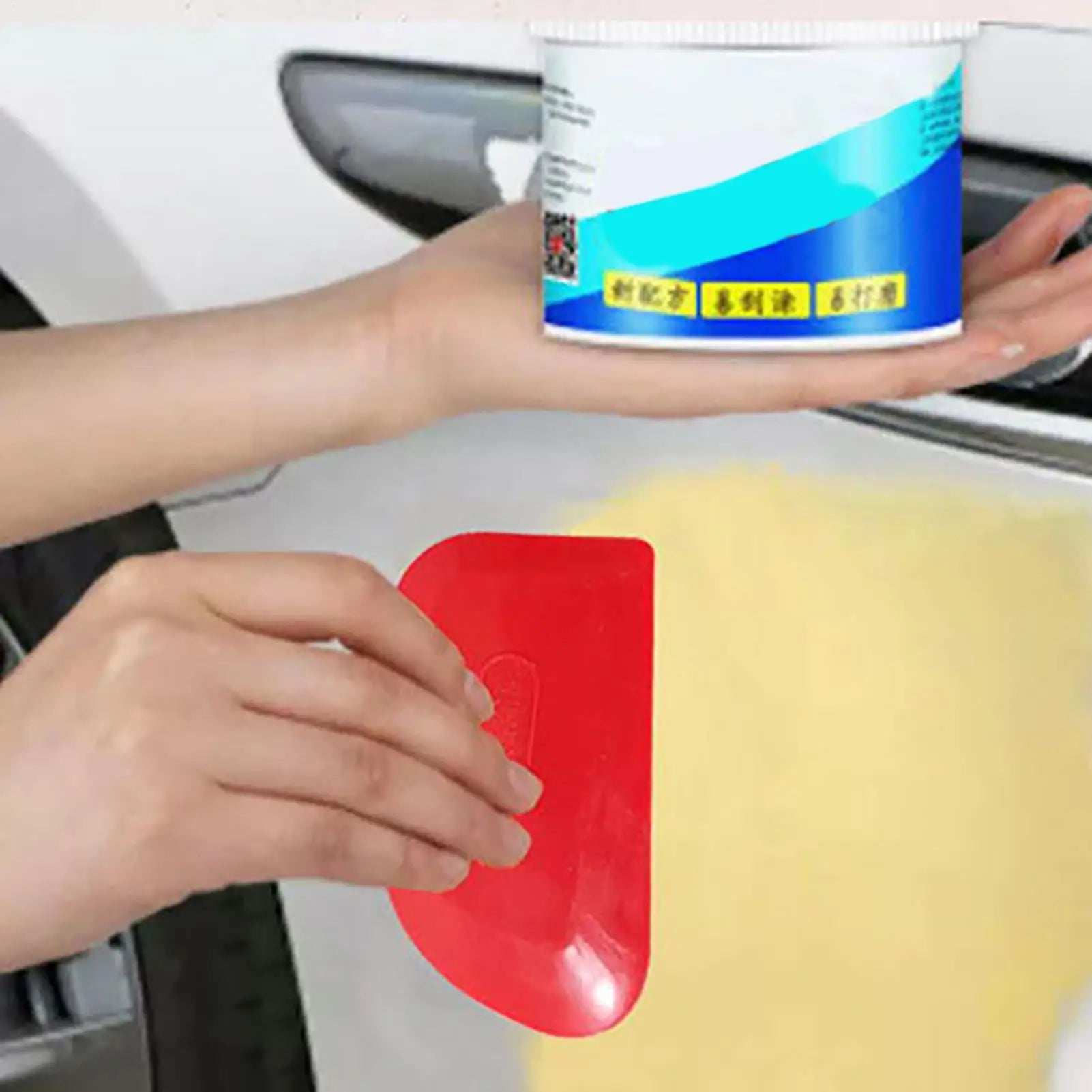 Oval PP Auto Body Filler Spreader & Putty Scraper Tool Body Filler Spreader Peaceful Pleasures Health and Wellness