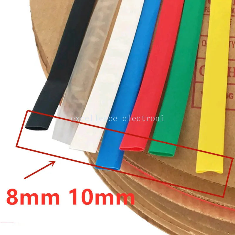 5 meters 2:1 Black Clear Red White Yellow Green Blue 1mm 2mm 3mm 4mm 5mm 6mm Heat Shrink Heatshrink Tubing Tube Wire Peaceful Pleasures Health and Wellness