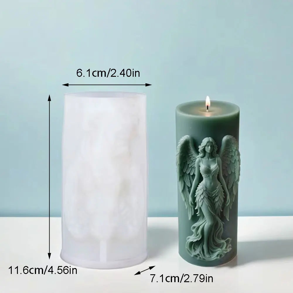 Angel Wings Silicone Candle Mold – DIY Resin & Gypsum Sculpture